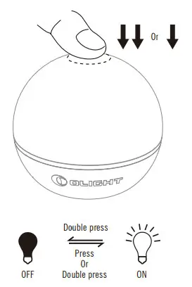 OLIGHT Obulb Plus Touch Night Light Smart Multicolor Orb Light - Figure 2