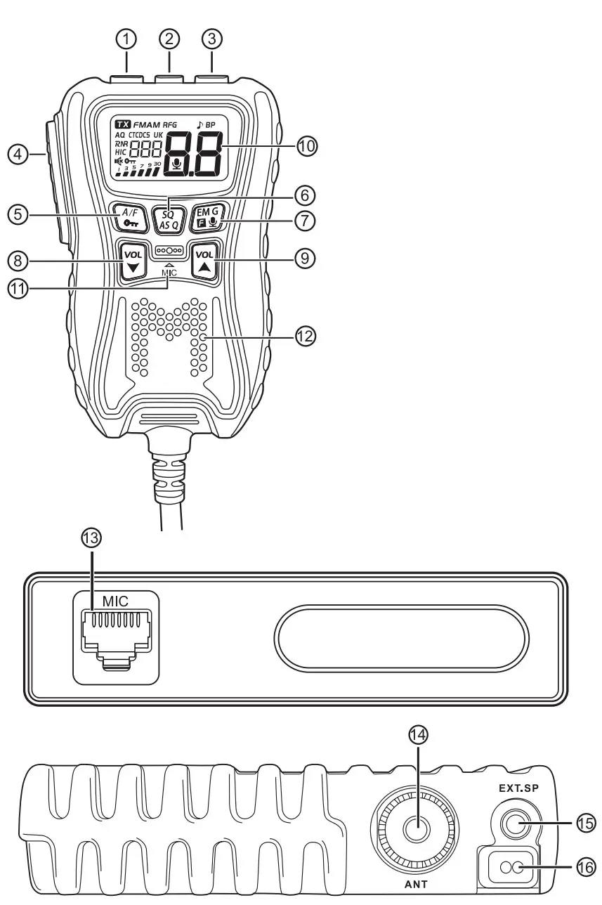 Rapidity CS 47 One Hander CB Radio - fig 2