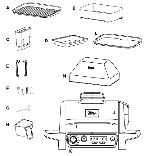 NINJA-OG701H-Series-Woodfire-Outdoor-Grill-fig-1