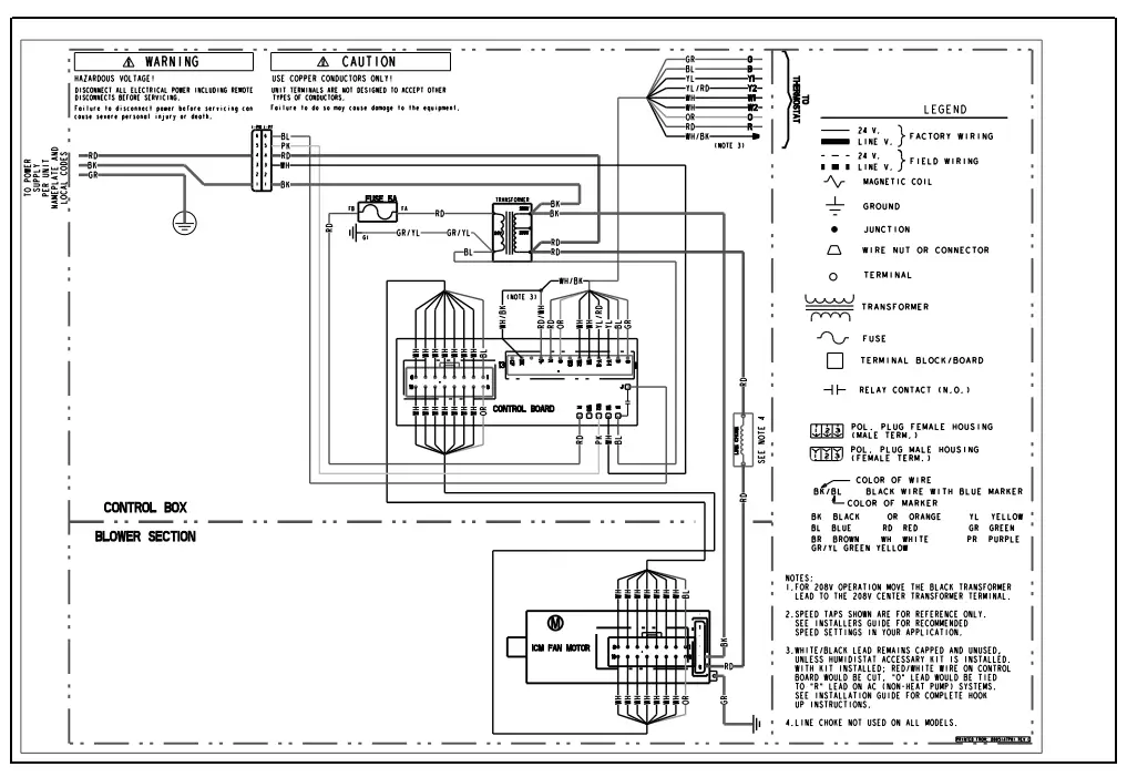 TRANE TEM6B0C60H51SA Convertible Air Handlers - fig8
