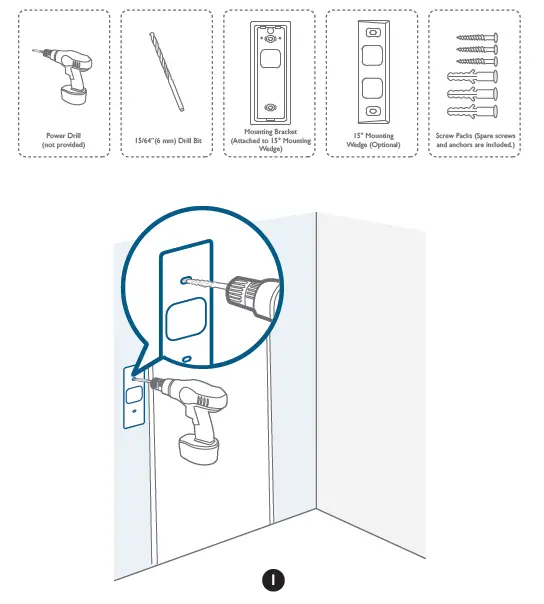 Mount the Doorbell on Surfaces