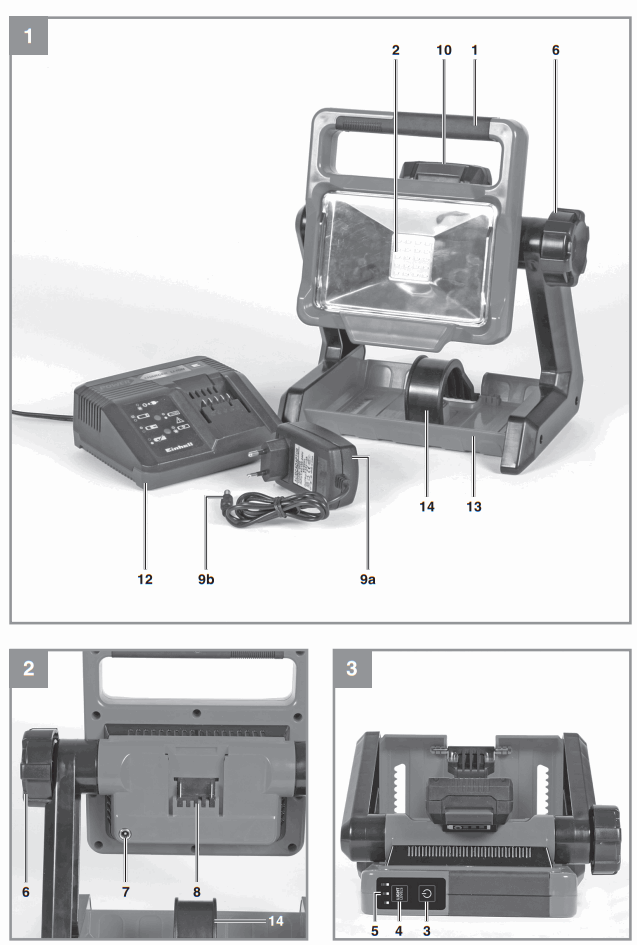 Einhell TE-CL 18 2000 LiAC-Solo Cordless Light -
