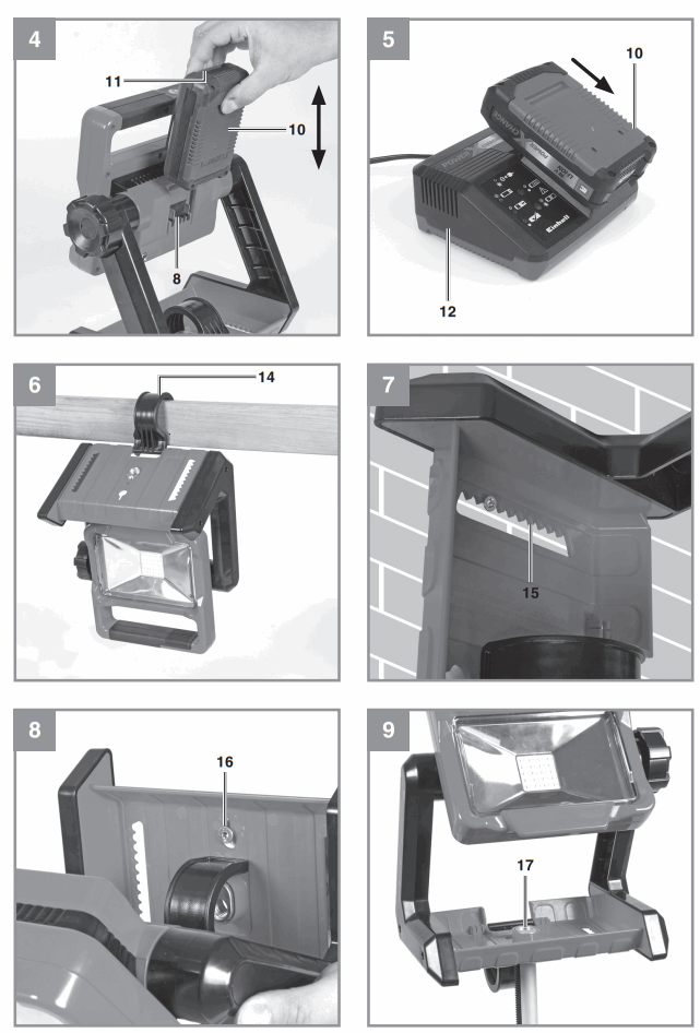 Einhell TE-CL 18 2000 LiAC-Solo Cordless Light - Einhell