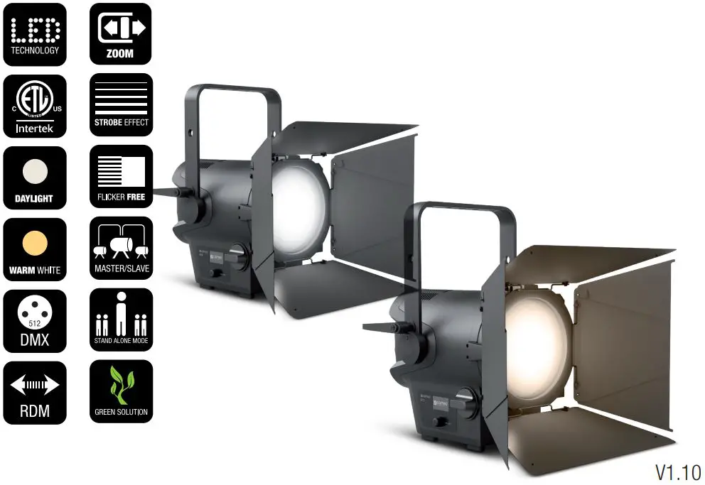 Cameo Clf1t Compact Fresnel Spotlight User Manual