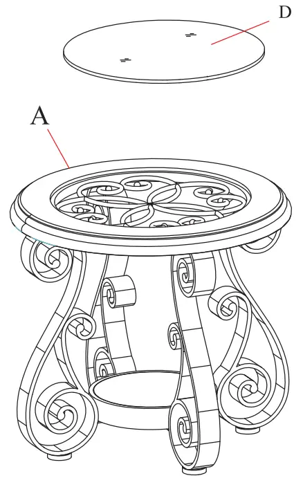 Aoibox Kahomvis Unbranded Tatahance SNMX2994 25.5 Inch Dark Brown Small Round Glass End Table - Assembly 2
