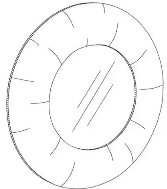 WILLIAMS SONOMA 9272789 Point Reyes Mirror Round - Hanging Orientation 1