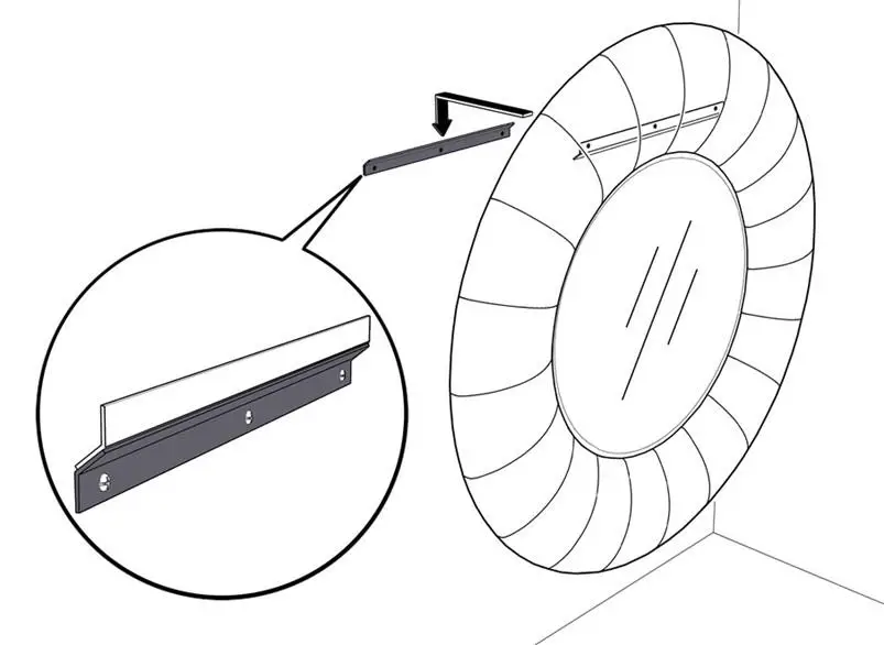 WILLIAMS SONOMA 9272789 Point Reyes Mirror Round - Mounting Instructions 6