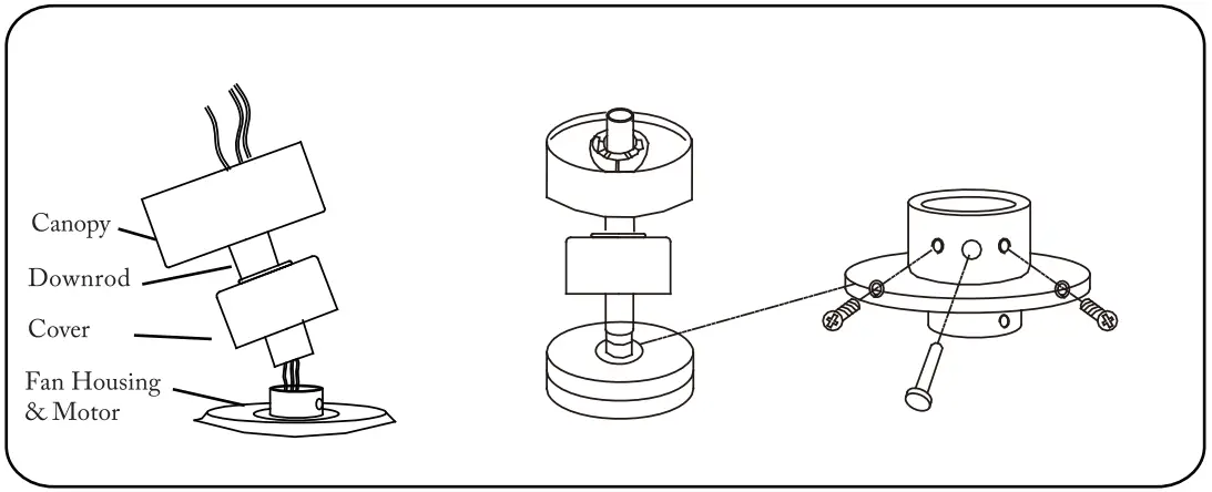 CARRO WGA-523A3L Integrated LED Indoor White Ceiling Fan