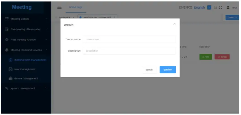 VISSONIC VIS-PMU-T Desktop Paperless System - Conference room layout 1