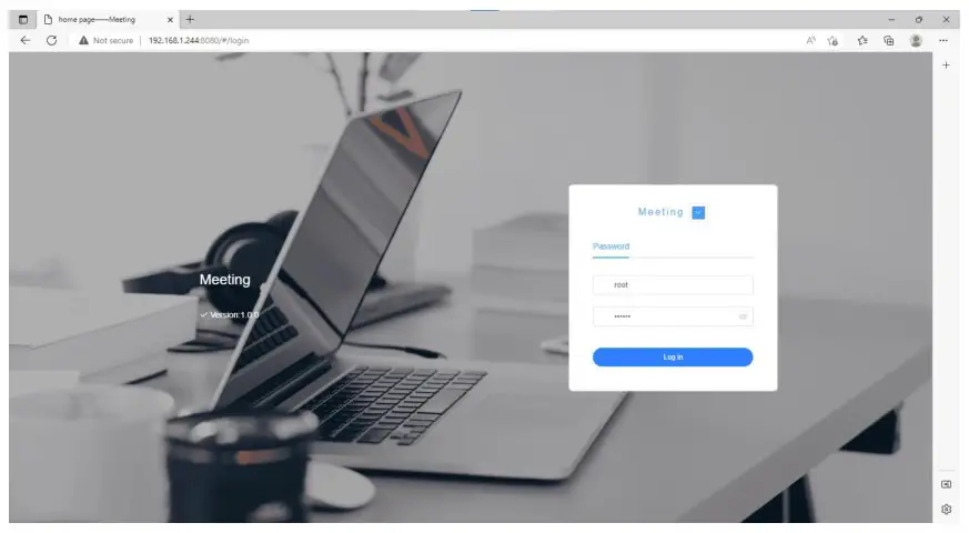 VISSONIC VIS-PMU-T Desktop Paperless System - Login to backend management