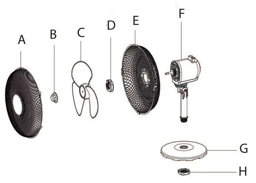TRISTAR VE5721 Table Fan - Fan 1