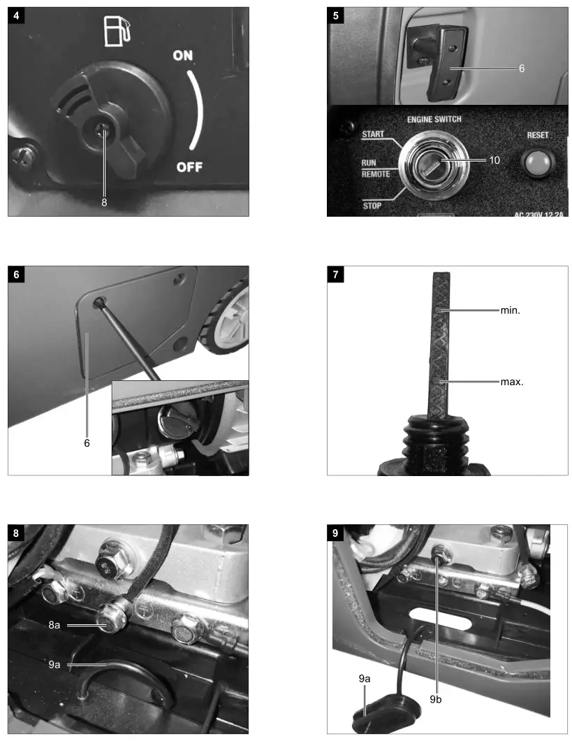 Scheppach SG3400i Inverter Generator - Fig. 4 to 9