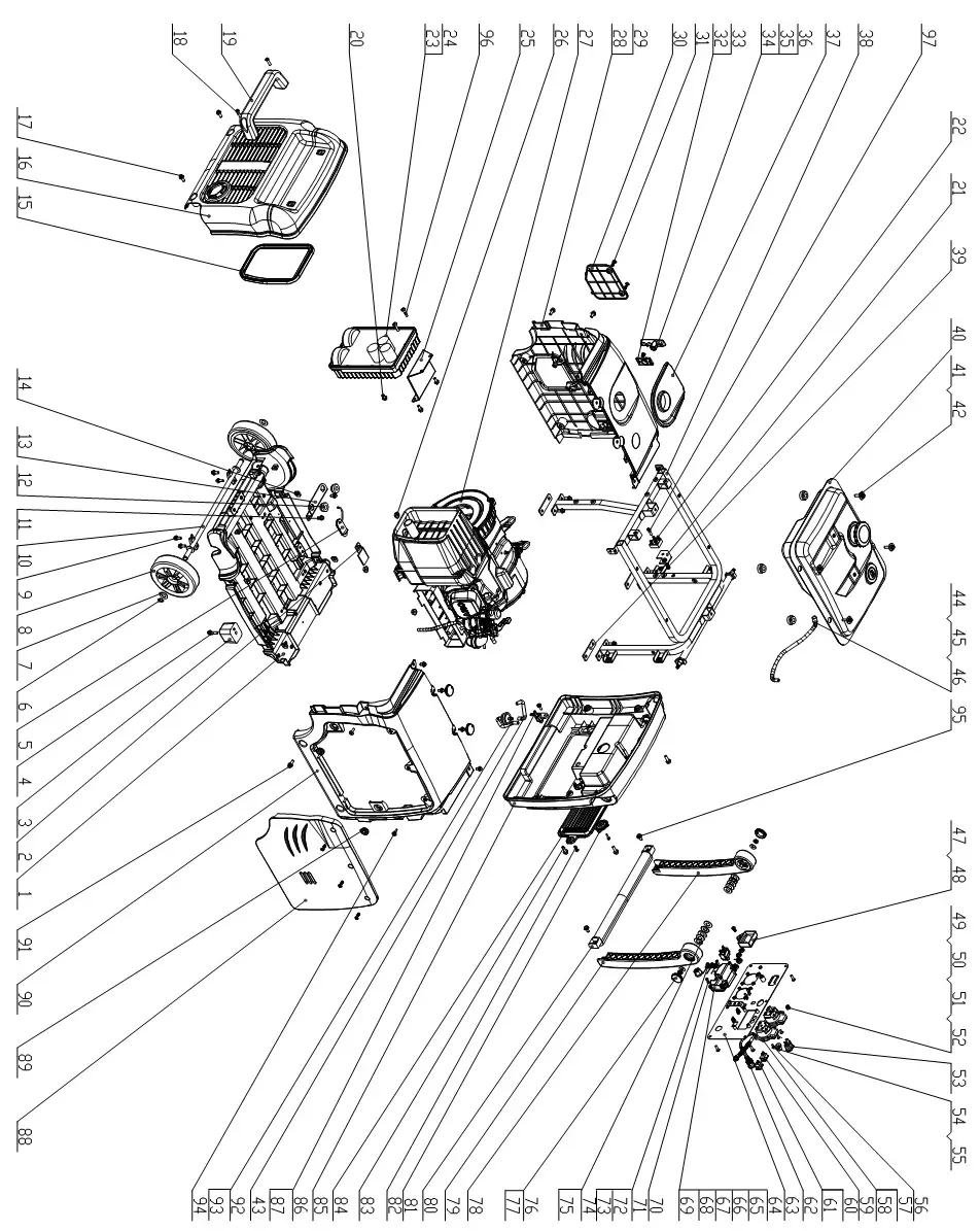 Scheppach SG3400i Inverter Generator - Parts 1