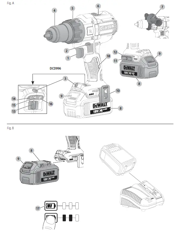 DEWALT DCD996 Hammer Drill fig-1