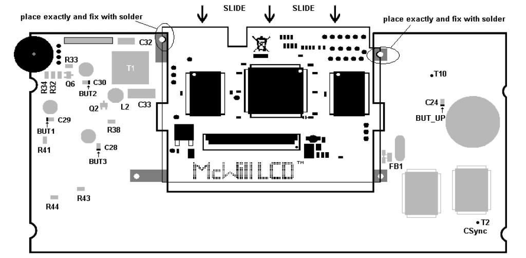 SEGA Game Gear LCD Replacement MOD - solder