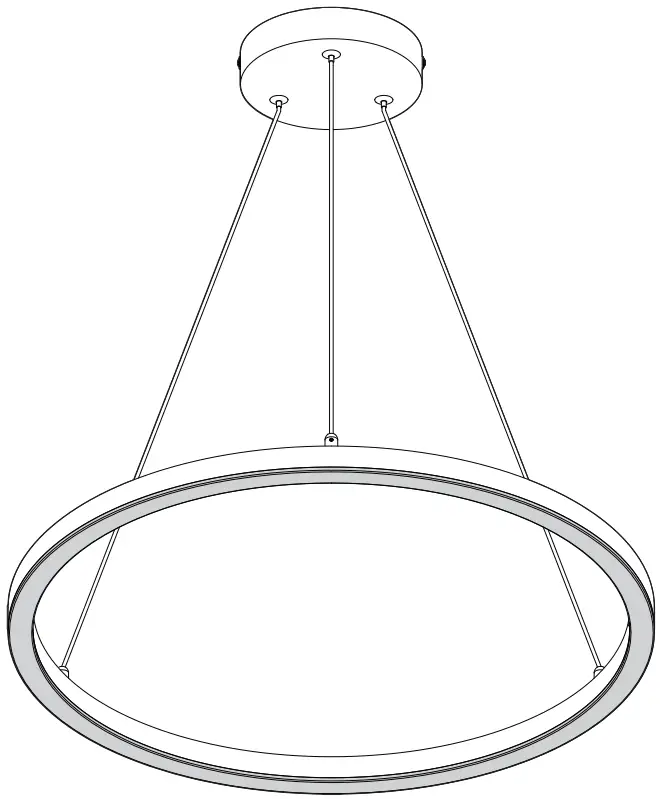 artika OPDT-NORT-HD2BL Novato LED Pendant Light