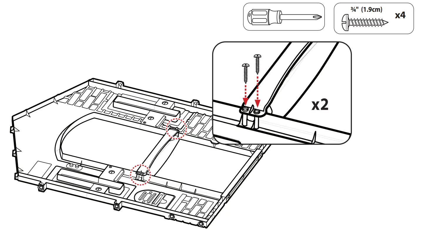 Wall 2 - attach the shelf!...cont.
