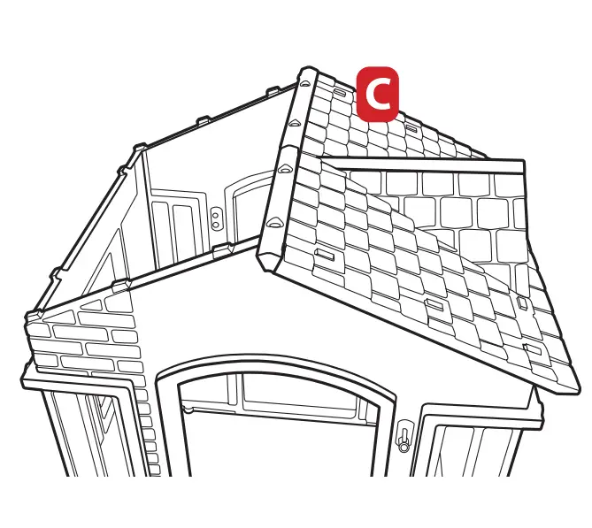 The playhouse needs a roof!