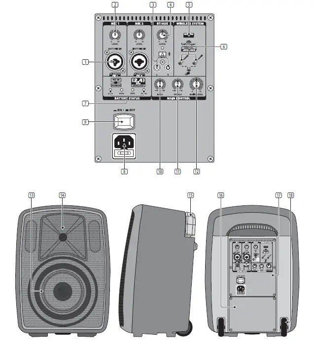 behringer MPA40BT-PRO Europort All In One Portable 40-Watt PA System fig-1