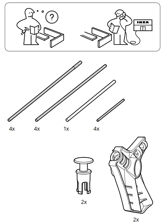 IKEA VUKU 74x51x149 cm White Wardrobe - Figure1