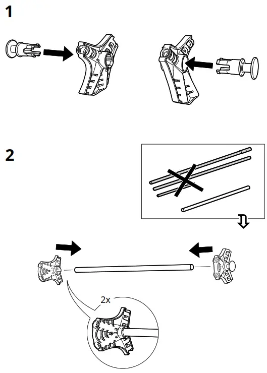 IKEA VUKU 74x51x149 cm White Wardrobe - Figure2