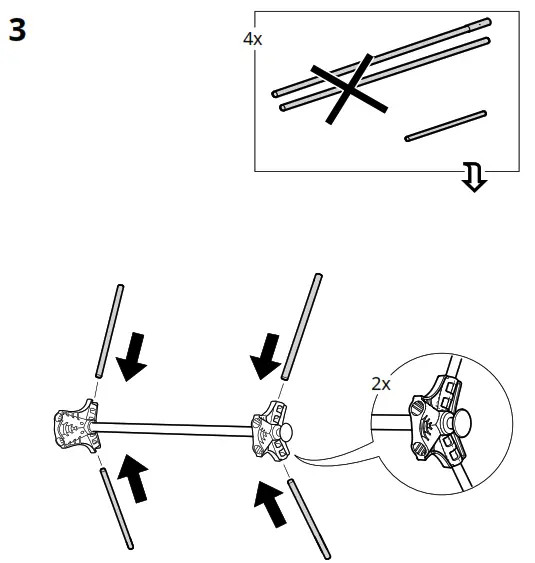 IKEA VUKU 74x51x149 cm White Wardrobe - Figure3
