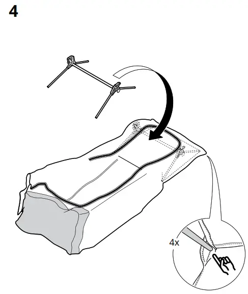 IKEA VUKU 74x51x149 cm White Wardrobe - Figure4