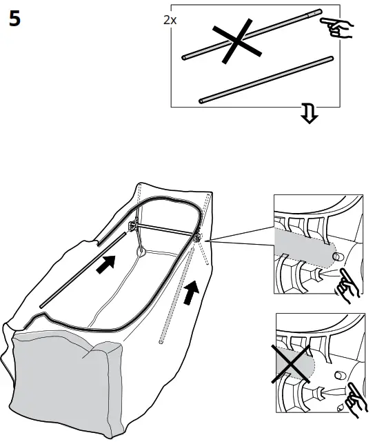 IKEA VUKU 74x51x149 cm White Wardrobe - Figure5