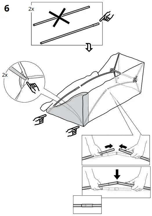 IKEA VUKU 74x51x149 cm White Wardrobe - Figure6
