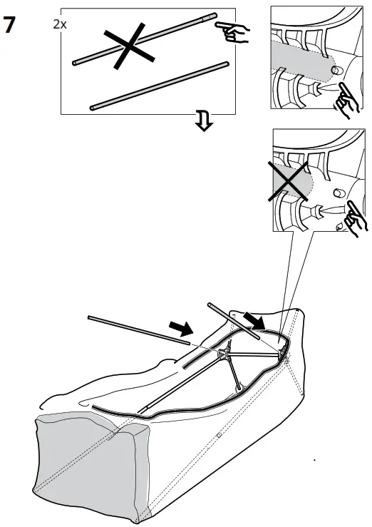 IKEA VUKU 74x51x149 cm White Wardrobe - Figure7