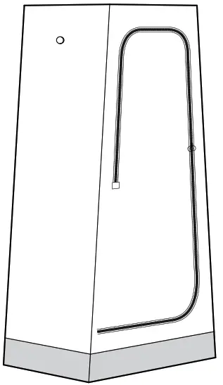 IKEA VUKU 74x51x149 cm White Wardrobe