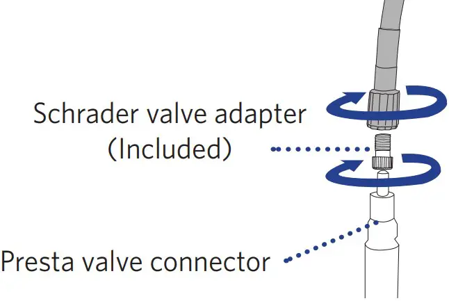 Connecting the inflator