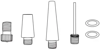 Valve Adapters and
Sealing Rings