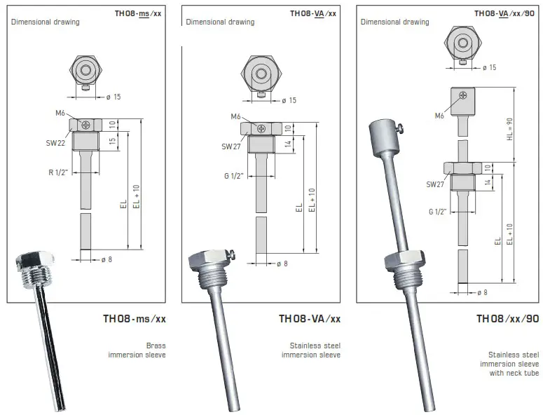 S S REGELTECHNIK TF43 Immersion Temperature Sensor - overview 8