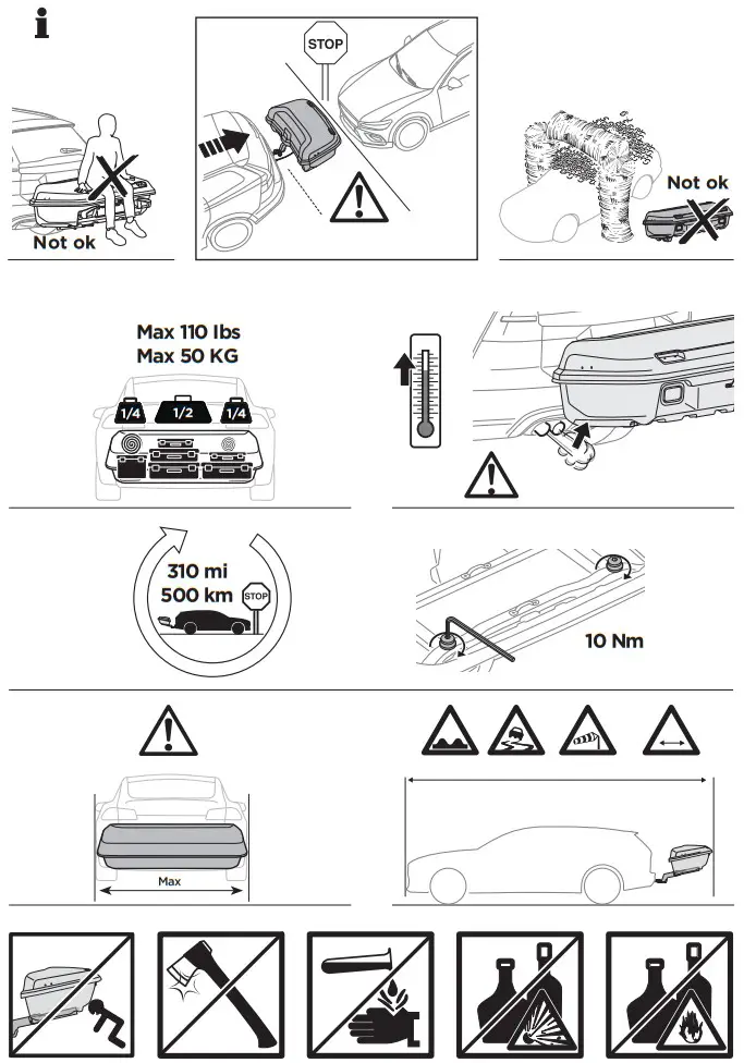 THULE 906501 Arcos Hitch Mount Cargo Box and Platform - fig 2