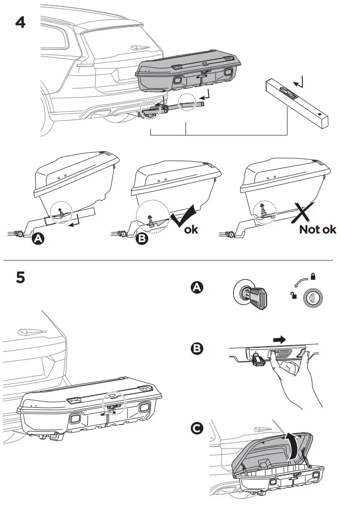 THULE 906501 Arcos Hitch Mount Cargo Box and Platform - fig 6