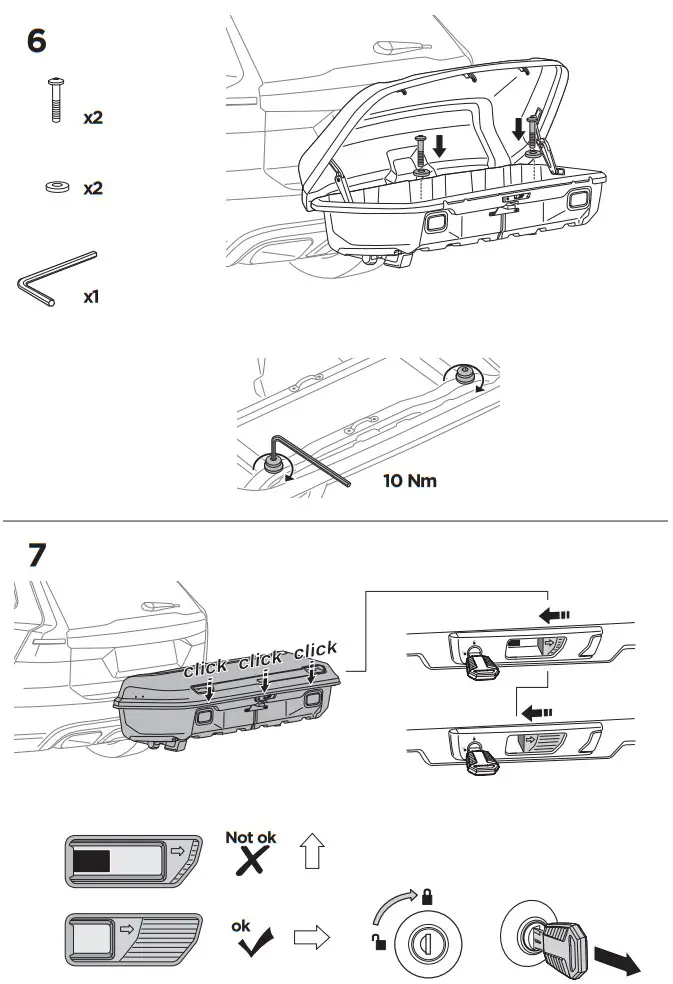 THULE 906501 Arcos Hitch Mount Cargo Box and Platform - fig 7
