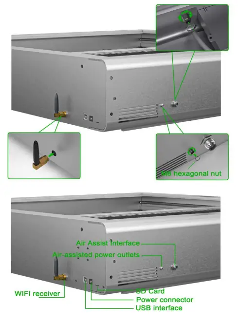 ZBAITU Z40 Desktop Laser Engraving and Cutting Machine - fig 2