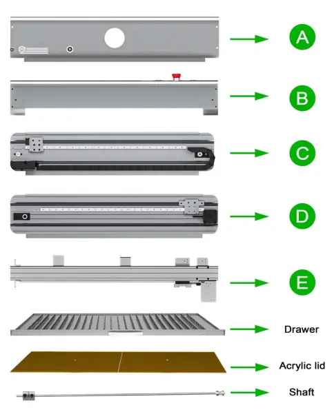 ZBAITU Z40 Desktop Laser Engraving and Cutting Machine - fig