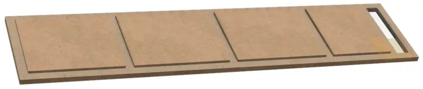 PARTS EXPRESS Solstice Mass Loaded Transmission Line Tower Speaker Kit -Back panel