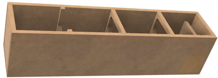 PARTS EXPRESS Solstice Mass Loaded Transmission Line Tower Speaker Kit -Back panel6