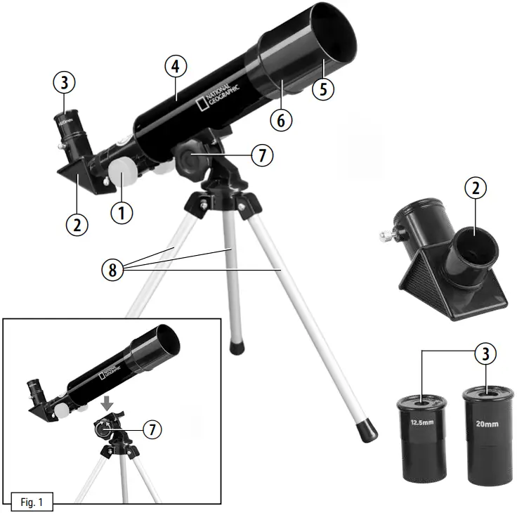 NATIONAL GEOGRAPHIC 50360 Telescope, 40X-640X Microscope B1