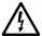 Warning Electric shock Icon