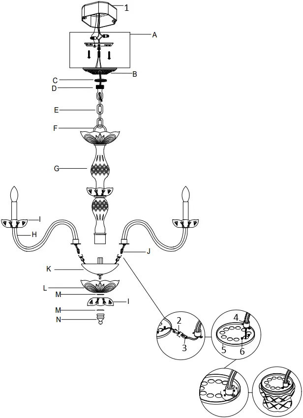 CRYSTORAMA 1138-CH-CL-MWP 8 Light Crystal Chandelier A2