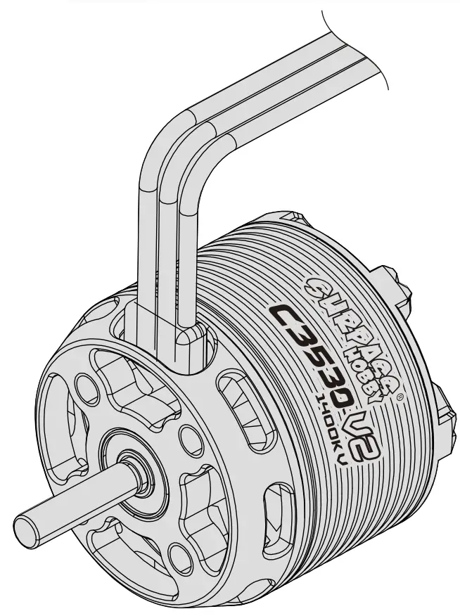SURPASS HOBBY C35 Series V2 Outrunner Brushless Motor for Aircraft