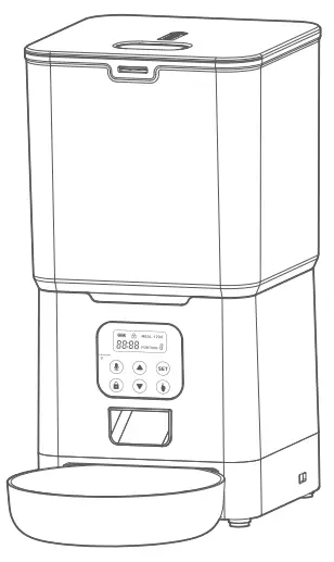 PF-129 Automatic Smart Pet Feeder