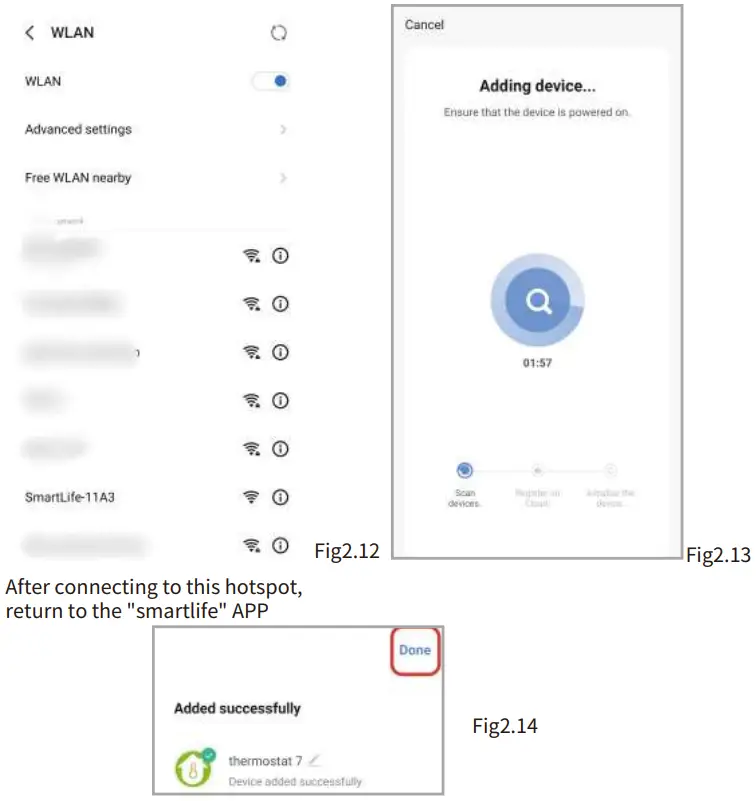 Beca BAC 1000 Series WiFi Thermostat - AP Mode 1