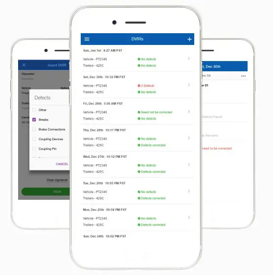 LIVE ELOGS Electronic Logging Device System - DVIRs