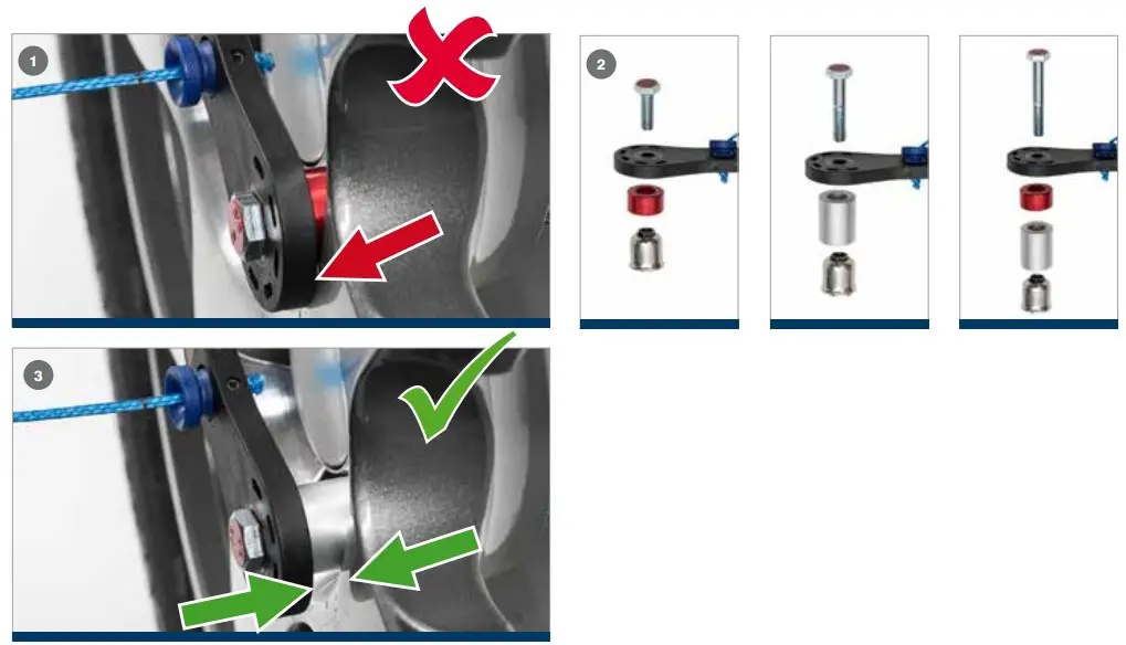 Wheel-offset adjustment