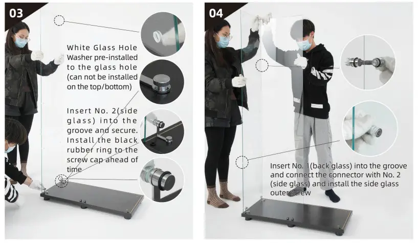Seafuloy Nestfair W662S00002-1 Two Door Glass Display Cabinet with 4 Shelves - fig 16
